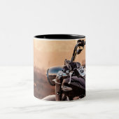 トレンディーオートバイラップツートーンコーヒーマグ ツートーンマグカップ (中央)