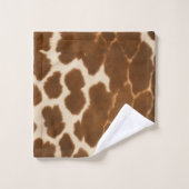 トレンディーカウレザーフェイクコレクシエレガントョン バスタオルセット (ウォッシュタオル)