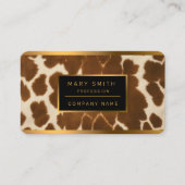 トレンディーカウレザーフェイクコレクシエレガントョン 名刺 (正面)