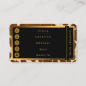 トレンディーカウレザーフェイクコレクシエレガントョン 名刺 (裏面)