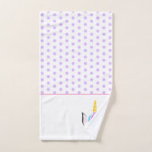 トレンディーカガーリーウトマジカルユニコーンスケッチ バスタオルセット (ハンドタオル)