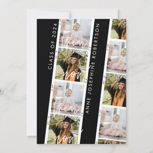 トレンディーカジュアルと今の卒業発表 案内状 (正面)