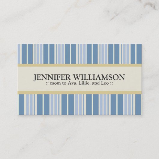 トレンディーカスタマイズのママ通話カーストライプド:05 コーリングカード (正面)