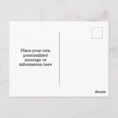 トレンディーカスタマイズキャットレディーウィッチハロウィーン ポストカード (裏面)