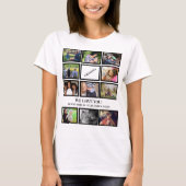 トレンディーカスタムおばあちゃん母の日11フォトコラージュ Tシャツ (正面)