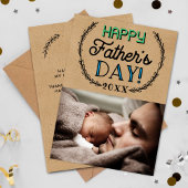トレンディーカスタムクラフト写真父の日 招待状