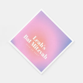 トレンディーカスタムグラディエントラベンダーパープルバルミツワー スタンダードランチョンナプキン