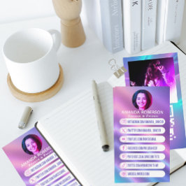 トレンディーカスタムソーシャルメディアのアイコン 名刺