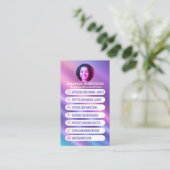 トレンディーカスタムソーシャルメディアのアイコン 名刺 (スタンド正面)