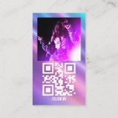 トレンディーカスタムソーシャルメディアのアイコン 名刺 (裏面)