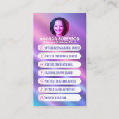 トレンディーカスタムソーシャルメディアのアイコン 名刺 (正面)