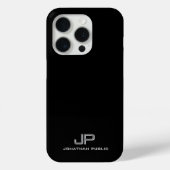 トレンディーカスタムテンプレートモノグラム白黒 Case-Mate iPhoneケース (裏面)