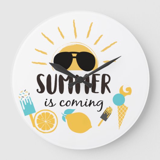 トレンディーカスタムデザイン | パーソナライズされたギフトユニークA ラージ壁時計 (正面)