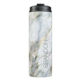 トレンディーカスタムブルーグレーブラウンマーブルストーンテクスチャ タンブラー