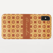 トレンディーカスタム木製幾何デザイン Case-Mate iPhoneケース (裏面(横))