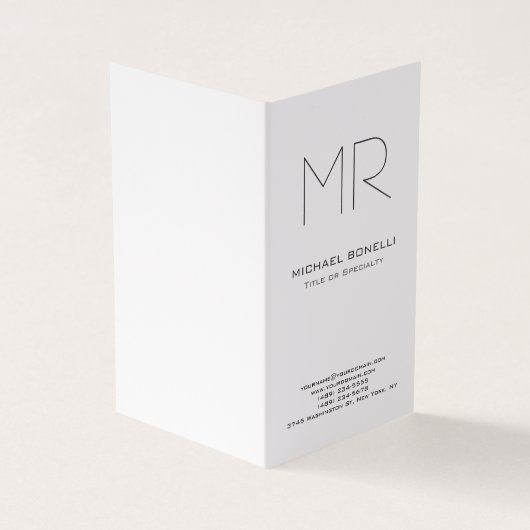 トレンディーカスタム製ミニマモダンリスト 名刺 (外部)