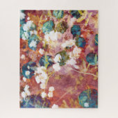 トレンディーカッコいいのの花のパターン ジグソーパズル (縦)