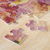 トレンディーカッコいいのの花のパターン ジグソーパズル (側面)