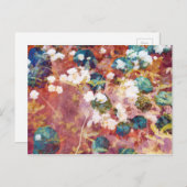 トレンディーカッコいいのの花のパターン ポストカード (正面/裏面)