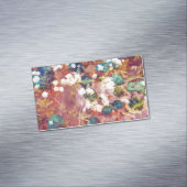 トレンディーカッコいいのの花のパターン マグネット名刺 (インサイチュ)