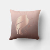 トレンディーカッコいいガール顔シルエット クッション (裏面)