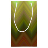 トレンディーカッコいいシボロンジグザグッグラデーショング スモールペーパーバッグ (裏面)