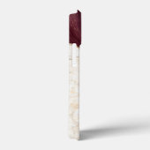 トレンディーカッコいいマーブル、バーガンディ金ゴールド Case-Mate iPhoneケース (裏面 / 右)