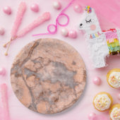 トレンディーカッコいい大理石テクスチャ ペーパープレート (パーティー)