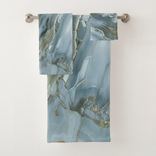 トレンディーカッコいい大理石パターン バスタオルセット (インサイチュ)