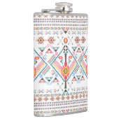 トレンディーカッコいい部族民族幾何学模様 フラスク (右)