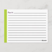 トレンディーカップケーキレシピはがき ポストカード (裏面)