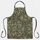 トレンディーカモフラージグリーン エプロン (正面)