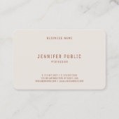 トレンディーカラエレガントーズラグジュアリープロフェッショナルテンプレート 名刺 (裏面)