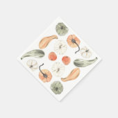 トレンディーカラフルかぼちゃ模様 |秋の雰囲気 スタンダードカクテルナプキン (角)