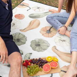 トレンディーカラフルかぼちゃ模様 |秋の雰囲気 フリースブランケット