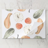 トレンディーカラフルかぼちゃ模様 |秋の雰囲気 ペーパーパッド (折り畳み)