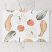 トレンディーカラフルかぼちゃ模様 |秋の雰囲気 ペーパーパッド (正面)