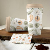 トレンディーカラフルかぼちゃ模様 |秋の雰囲気 名刺