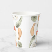 トレンディーカラフルかぼちゃ模様 |秋の雰囲気 紙コップ (右)