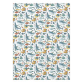 トレンディーカラフルかわいいサメザシーズテーマ テーブルクロス (正面)