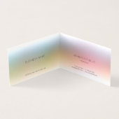 トレンディーカラフルエレガントモダンシンプルプロフェッショナル 名刺 (内部)