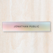 トレンディーカラフルエレガントモダンテンプレート黄 サインプレート (正面)