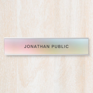 トレンディーカラフルエレガントモダンテンプレート黄 サインプレート