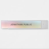 トレンディーカラフルエレガントモダンテンプレート黄 サインプレート (正面)