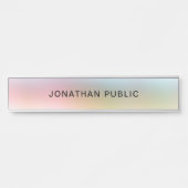 トレンディーカラフルエレガントモダンテンプレート黄 サインプレート (正面)