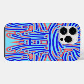 トレンディーカラフルクラシック魅力的なデザイン iPhoneケース (裏面横)