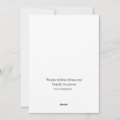 トレンディーカラフルクリスマスパターン |水彩 シーズンカード (裏面)