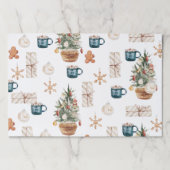 トレンディーカラフルクリスマスパターン |水彩 ペーパーパッド (正面)