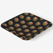 トレンディーカラフルクリスマス ペーパープレート (傾斜あり)