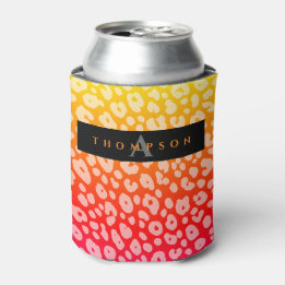 トレンディーカラフルグラディエントプリントパターン名 缶クーラー